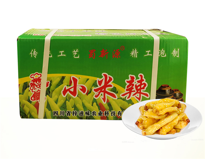 Sichuan millet spicy pickled pepper chicken feet pickled cabbage fish millet spicy high-quality pickled pepper FCL 58 yuan 24 catties