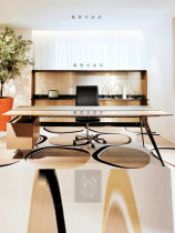 The Mood Desk Home Modern Minimalist Office President Table-Like Board Room Walnuts Boss Table Custom