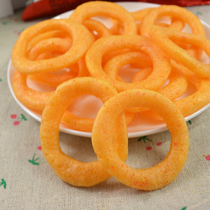Korean food imported snacks Nongxin onion ring spicy original 60g * 4 packs leisure puffed crispy delicious