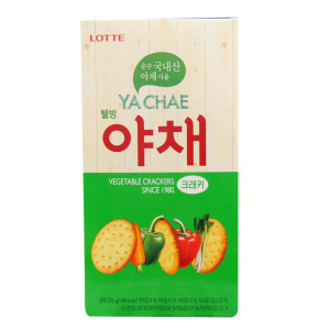 South Korean food imports snacks Lotte vegetable biscuit 83g nutrition salty crisp office leisure