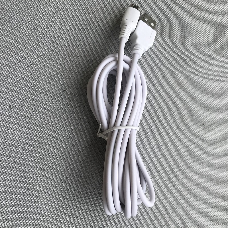 Wii Uwupad 3m White Charging Cable Nintendo Wiiugamepad Handheld Controller Power Adapter Cable Wii Uwupad 3m White Charging Cable Nintendo Wiiugamepad Handheld Controller Power Adapter Cable