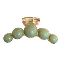 2024 New Hair Clip Small Shark Clip Beads Low Ball Head Clip Womens Hair Clip Back of Head Headdress Clip Medium Size