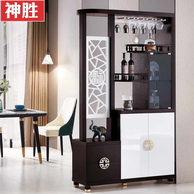 New Chinese GENGUAN CABINET WINE CABINET MODERN MINIMALIST PARTITION CABINET SHOES CABINET SCREEN DOOR HALL CABINET DECORATION HOLDING CABINET