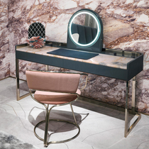 Degas Italian light luxury marble dressing table home bedroom modern simple Net red ins style makeup table