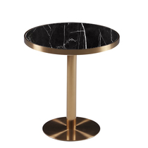 DEGAS light luxury round marble negotiation table Dining table Coffee table Small apartment living room Modern small coffee table