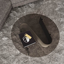 DEGAS DEGAS Italian minimalist glass coffee table living room modern small apartment Villa Round Square light luxury coffee table