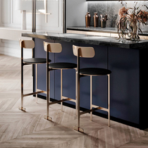 DEGAS DEGAS Italian light luxury post-modern bar chair high bar stool modern bar chair home Villa small apartment