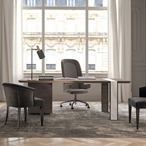 DEGAS DEGAS Italian minimalist solid wood desk Villa designer modern light luxury large desk desk