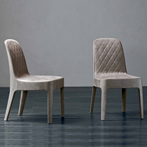 DEGAS DEGAS Italian minimalist dining chair Villa small apartment designer book chair modern leather art office chair