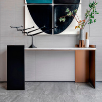 Degas Degas Italian light luxury marble porch platform modern entry terminal View platform small apartment porch table