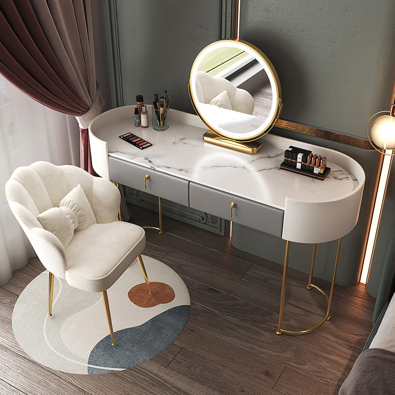Light luxury dressing table bedroom small apartment modern minimalist 2021 new ins style dressing table storage cabinet integrated