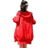 Длинная летняя одежда для защиты от солнца, шелковый дорожный дышащий легкий и тонкий лонгслив, средней длины, 2020, в корейском стиле