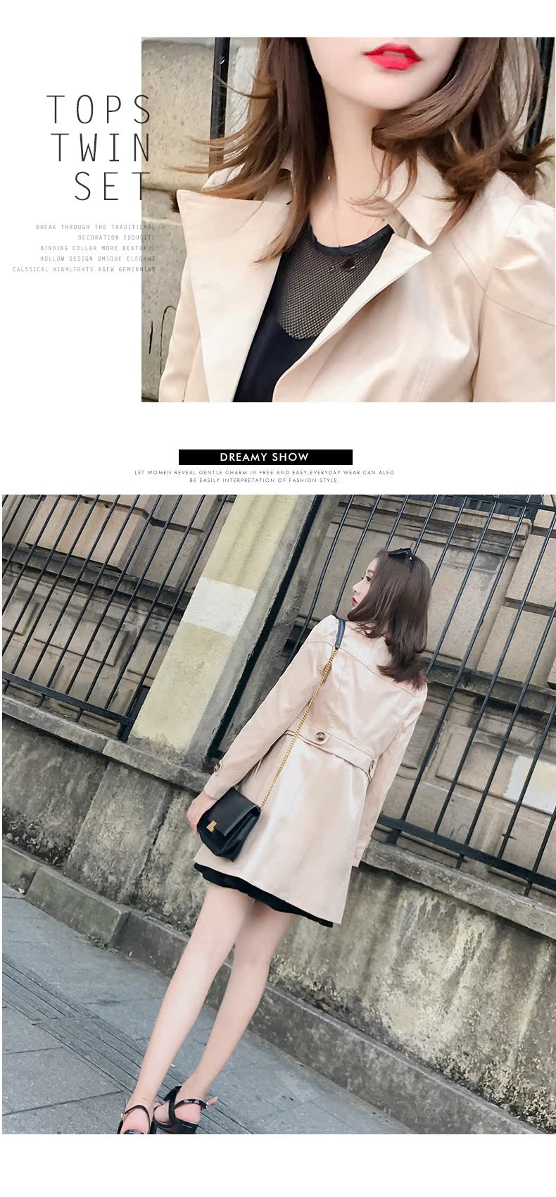 Trench pour femme      en Polyester - Ref 3225901 Image 19