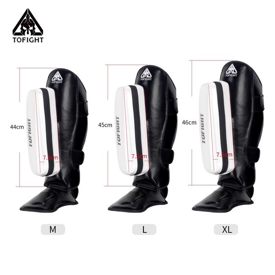 Tofight Boxing Shin Guards for Adults, Muay Thai, Sanda, Mixed Martial Arts, Foot Protection, Boxing Fighting Shin Guards, Leg Guards