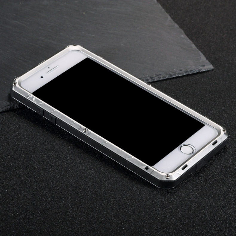 iMatch Water Resistant Shockproof Dust/Dirt/Snow-Proof Aluminum Metal Case Cover for Apple iPhone 7 Plus & iPhone 7