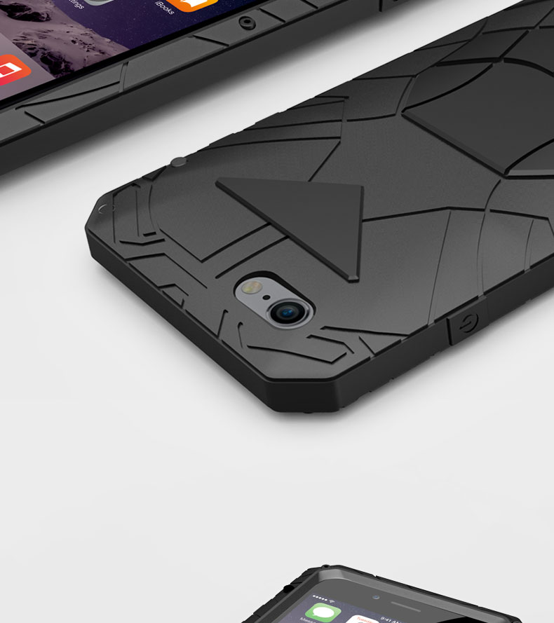 iMatch Water Resistant Shockproof Dust/Dirt/Snow-Proof Aluminum Metal Case Cover for Apple iPhone 6S Plus/6 Plus