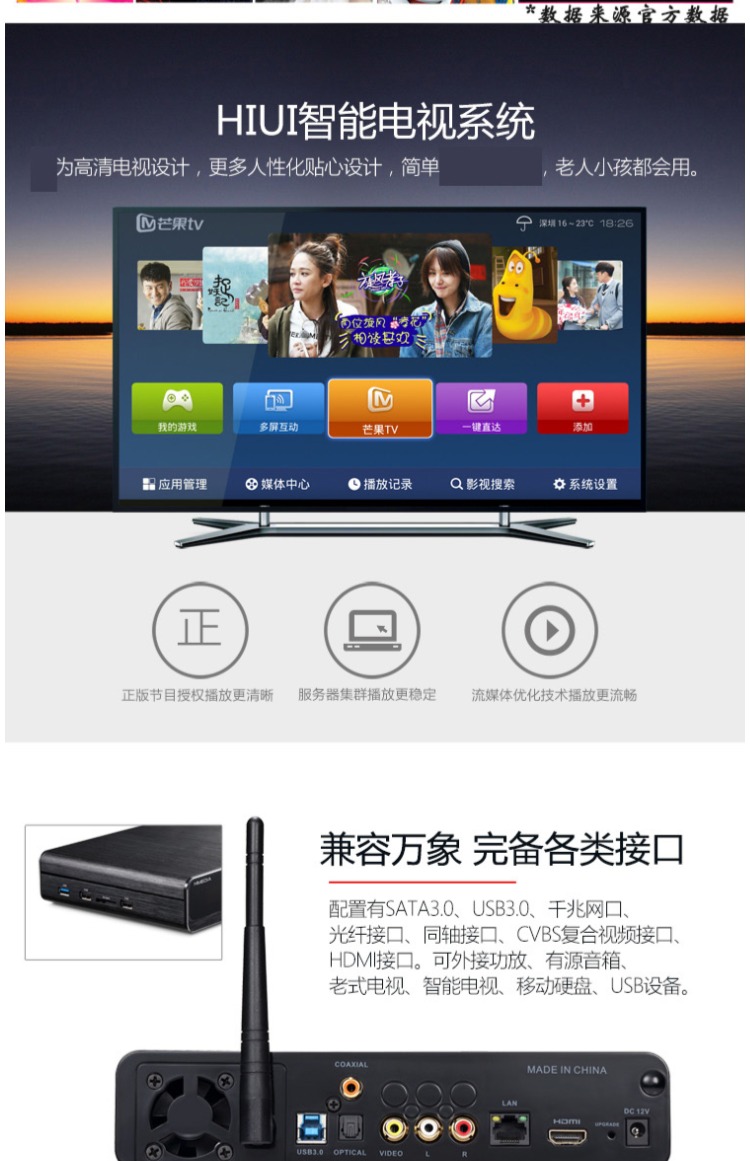 máy chiếu 4k Mango Q Haimeidi Q10 Trình phát đĩa cứng 4 thế hệ 4k Android đám mây mạng HD hàng đầu modem internet wifi
