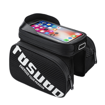 Captain Tas bicycle front beam bag mountain bike riding bag mobile phone bag large capacity reflective waterproof bicycle bag