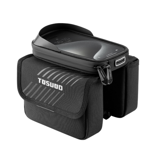 Sac de vélo, sac de faisceau avant, sac de tube supérieur de grande capacité