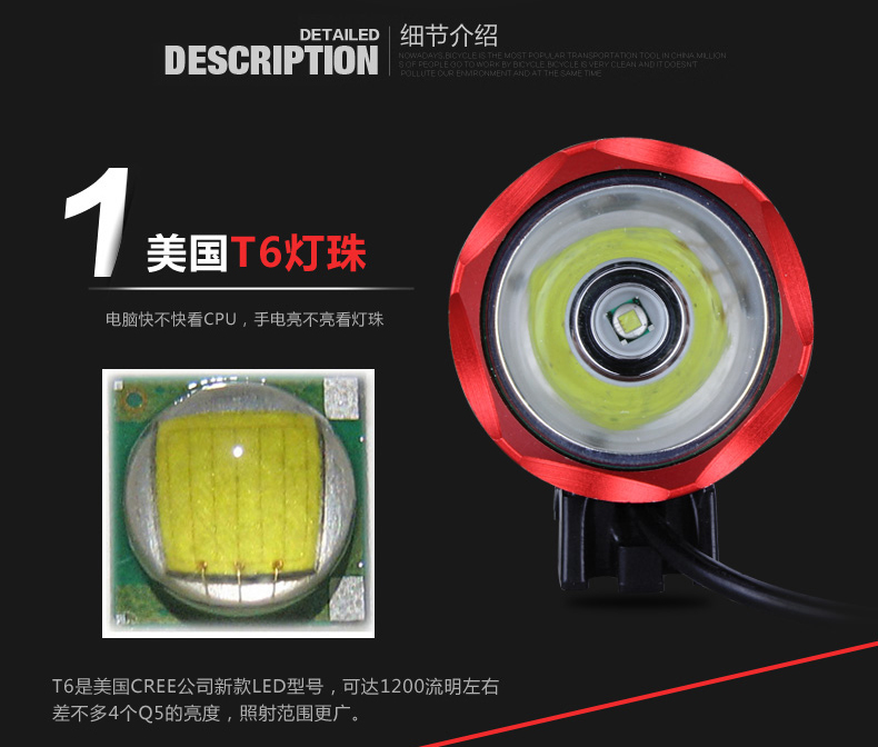 Lumière vélo TOSUOD - phare - Ref 2400553 Image 31