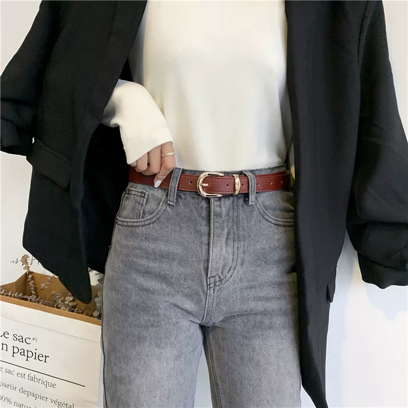 Фотор denim fashionable belt, dress, accessory, Korean style