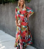 Длинная пляжная куртка, купальник, одежда для защиты от солнца, пляжное платье, свободный крой, большой размер