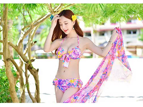 【Giải tỏa】 Ngực nhỏ được nâng đỡ bằng thép, áo tắm ba mảnh bikini và gạc, đồ bơi nữ đi nghỉ mát - Bikinis