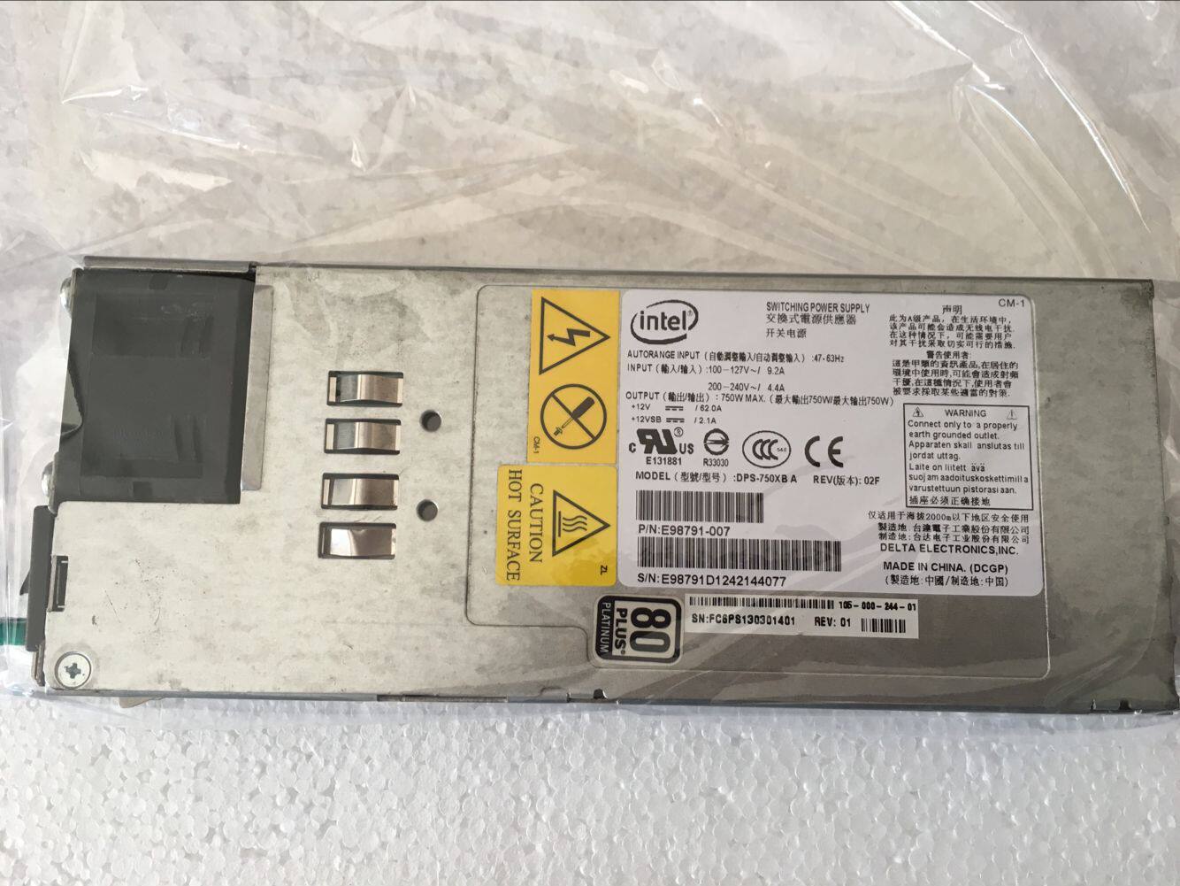 Original INTEL Intel DPS-750XB A power supply E98791-007 server power supply