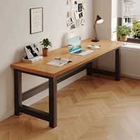 [Ножки стола толщиной 50мм] Светлый орех + черная рамка 140х60см