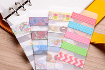 Special offer)Washi tape sub-packaging board PVC 15x5cm rounded transparent hand account 0 6mm thick 0 4mm