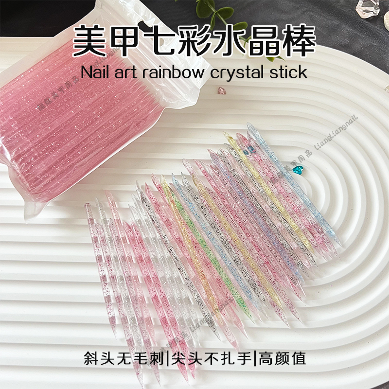 Nail Art Tools Crystal Dotting Gel Stick Orange Wood Stick Jelly Glue Remover Double-Ended Cuticle Remover Colorful Embossing Tool Nail Art Tools Crystal Dotting Gel Stick Orange Wood Stick Jelly Glue Remover Double-Ended Cuticle Remover Colorful Embossing Tool