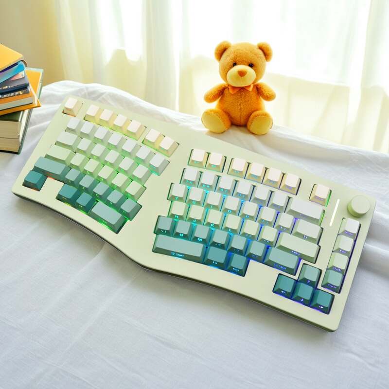 Feker Alice75 Aluminum Ergonomic Mechanical Keyboard Three-Mode Bluetooth Hot-Swappable Customized Office Keyboard