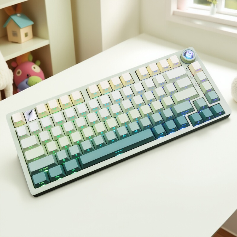 Leobog Hi75C Pro Three-Mode Mechanical Keyboard Aluminum Block Bluetooth Customized Office Gaming Mac Silent