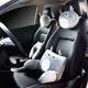 Japanese gray cat cartoon car headrest car pillow neck pillow car pillow seat cushion neck pad waist pillow