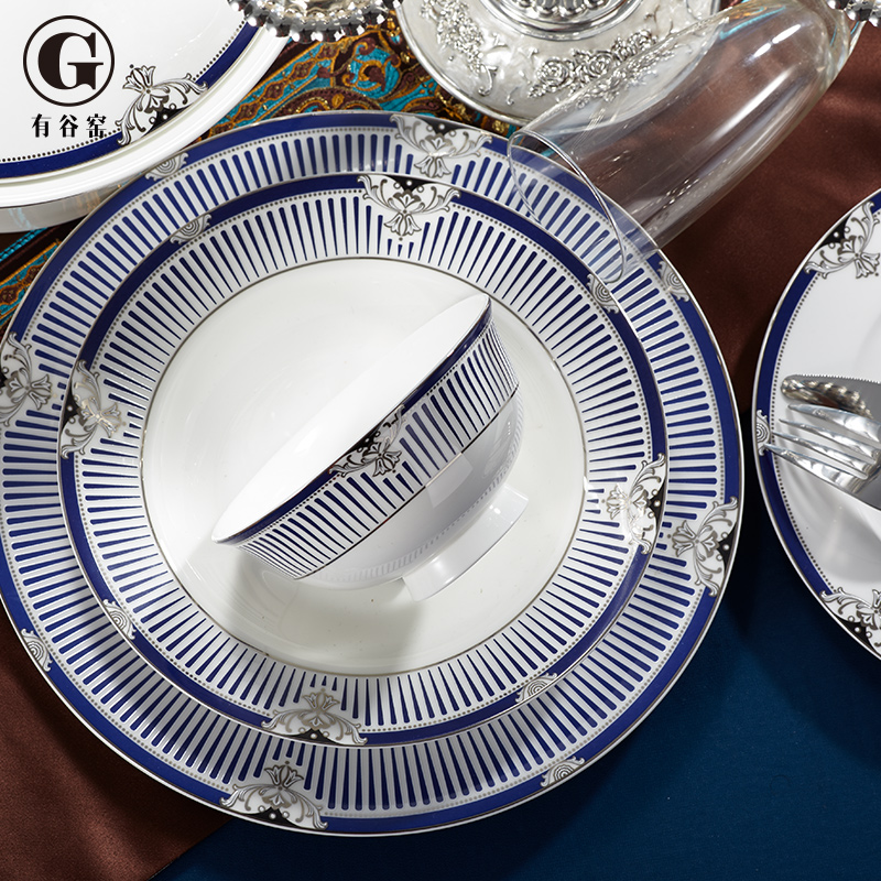 European tableware suit dishes home creative move contracted ipads bowls disc set dishes