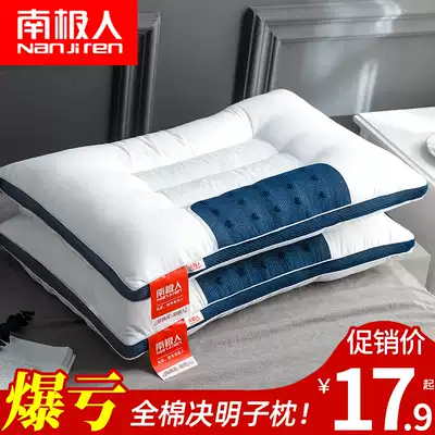 Antarctic cotton Cassia pillow single buckwheat cervical pillow sleep student pillow core pair home
