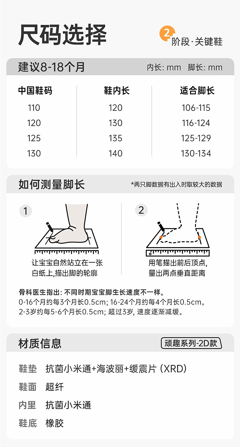 基诺浦机能鞋2026年秋季新款婴儿鞋子男女宝宝鞋子学步童鞋GB2596 — 17