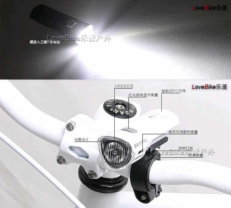 Lumière vélo - phare - Ref 2401163 Image 28