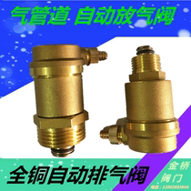  All-copper automatic exhaust valve 6 tap water heating pipe exhaust valve 4 points 6 points 1 inch valve inch DN15 20 25