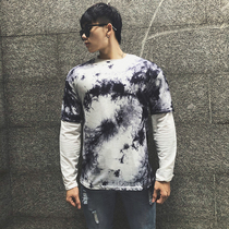 Fitness stretch training long sleeve slim muscle fitness brothers training clothes Leisure running base shirt Europe and America T-shirt