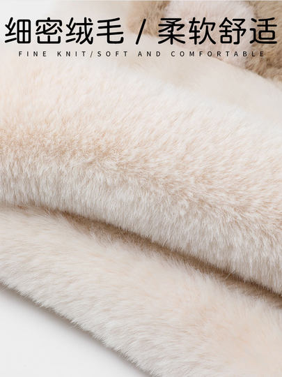 Cute Bear Ear Hat and Scarf Combo Children's Mask Winter Thick Plush Hat and Neck Warmer for Boys and Girls Cycling