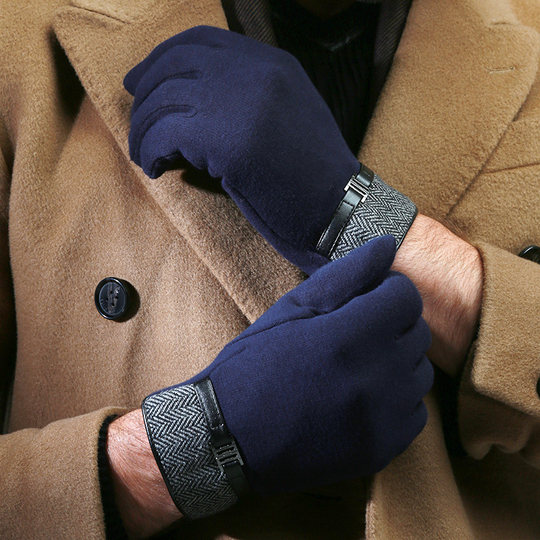 Antarctic Brand Men's Winter Gloves with Fleece Lining for Warmth, Suitable for Riding Electric Bikes, Windproof, Driving, Cycling, Touchscreen Compatible, Autumn Gloves