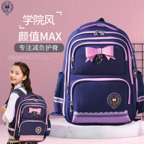 Oxford University schoolbag primary school students first and second grade female spine protection load reduction children third to sixth grade weight loss backpack