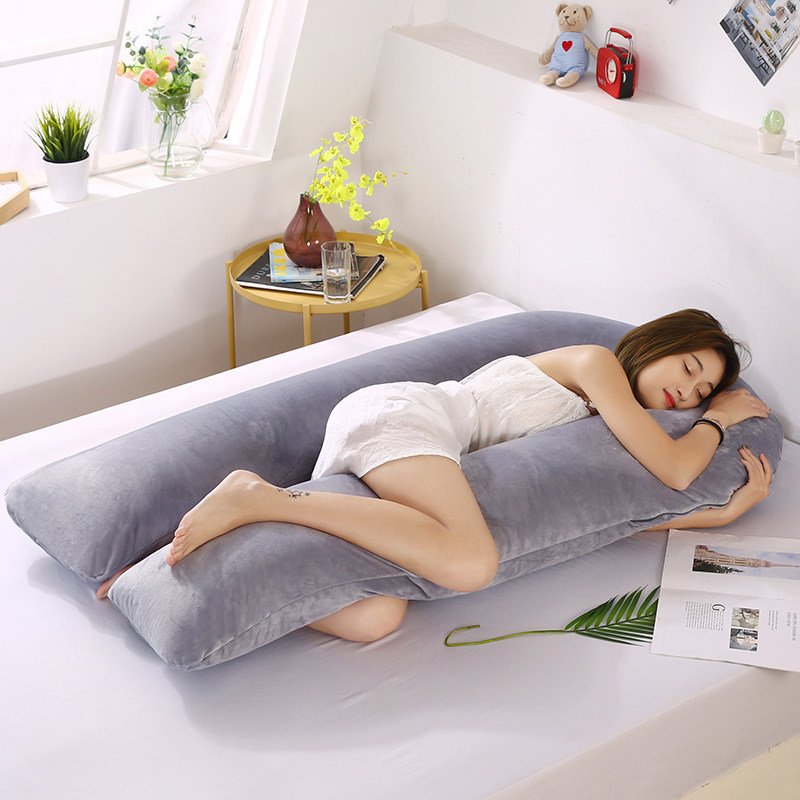 Large U-shaped strip holding pillow large U shape soft side sleeping clip leg boyfriend holding pillow head pregnant woman with pillow help sleep god