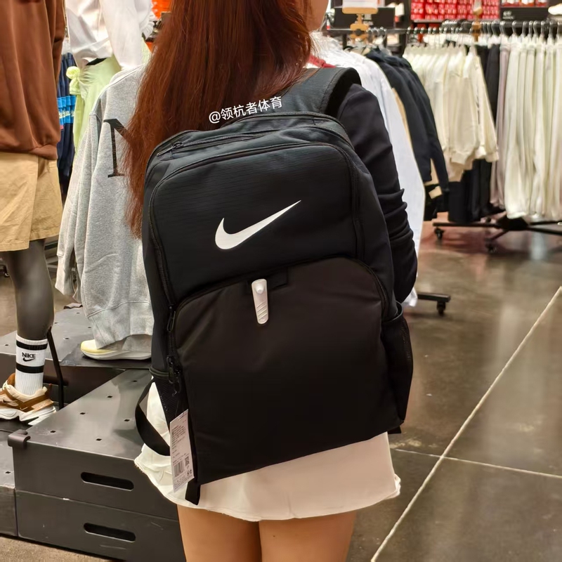 Nike Backpack Sports Travel Backpack Unisex Large Capacity High School and Junior High School Students Ba5959-010
