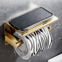 Toilet roll paper holder golden stainless steel tissue rack bathroom toilet paper holder toilet paper holder toilet paper holder no punch