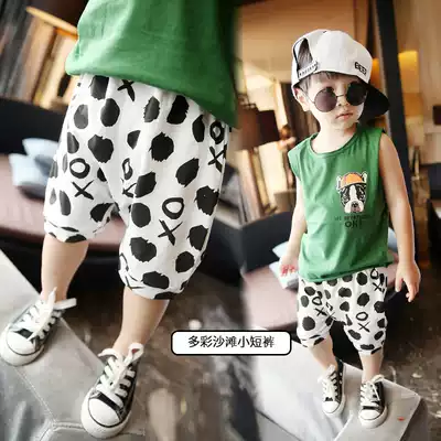 Children's cotton shorts summer children's clothing baby five-point pants girls boy pants five-point pants hot beach pants