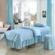 Thung lũng lãng mạn Solid Color Beauty Bed Cover Four Set Beauty Salon Bed Massage Massage Massage Bed Cover Trắng đơn giản 	đầu phát karaoke ổ cứng