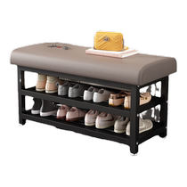 Chaussures de chaussures Accueil Porte à porte Chaussures Stool Fer de fer Sac de fer Sitting Shoe Cabinet Light Lavish Shoe Rack Bande Court