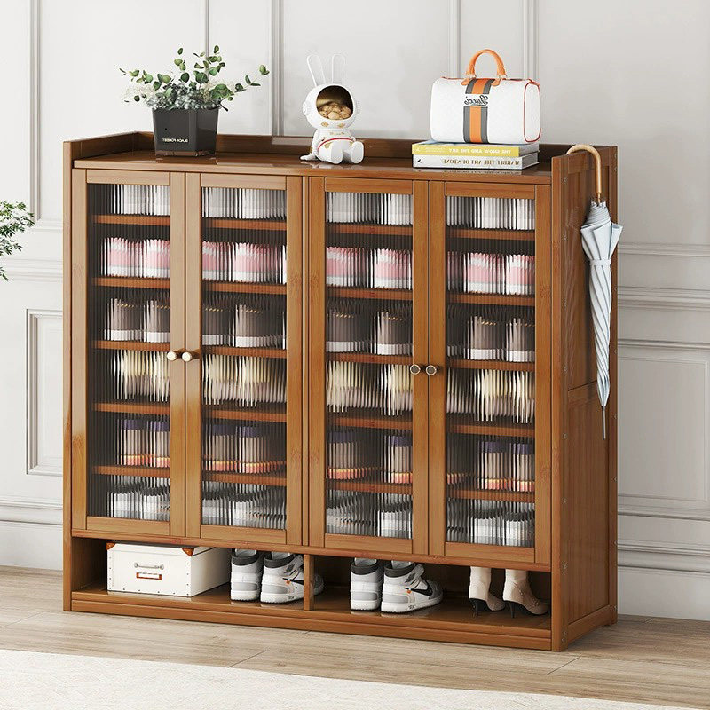 New 2023 exploits shoe rack Sub-large capacity Bamboo Shoe Cabinet Doorway Holder shoe rack Home Entrance Locker-Taobao